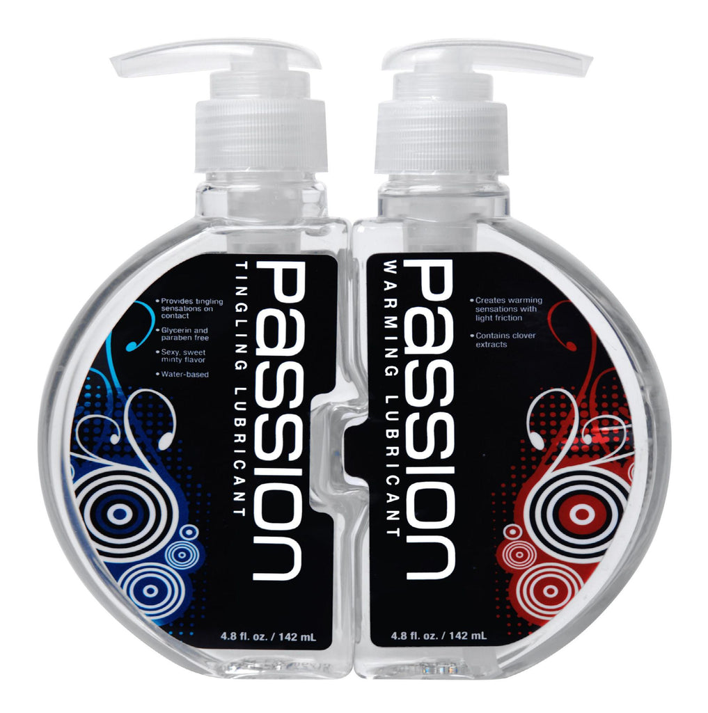 Passion Warming and Tingling Lube Combo - 9.6 oz