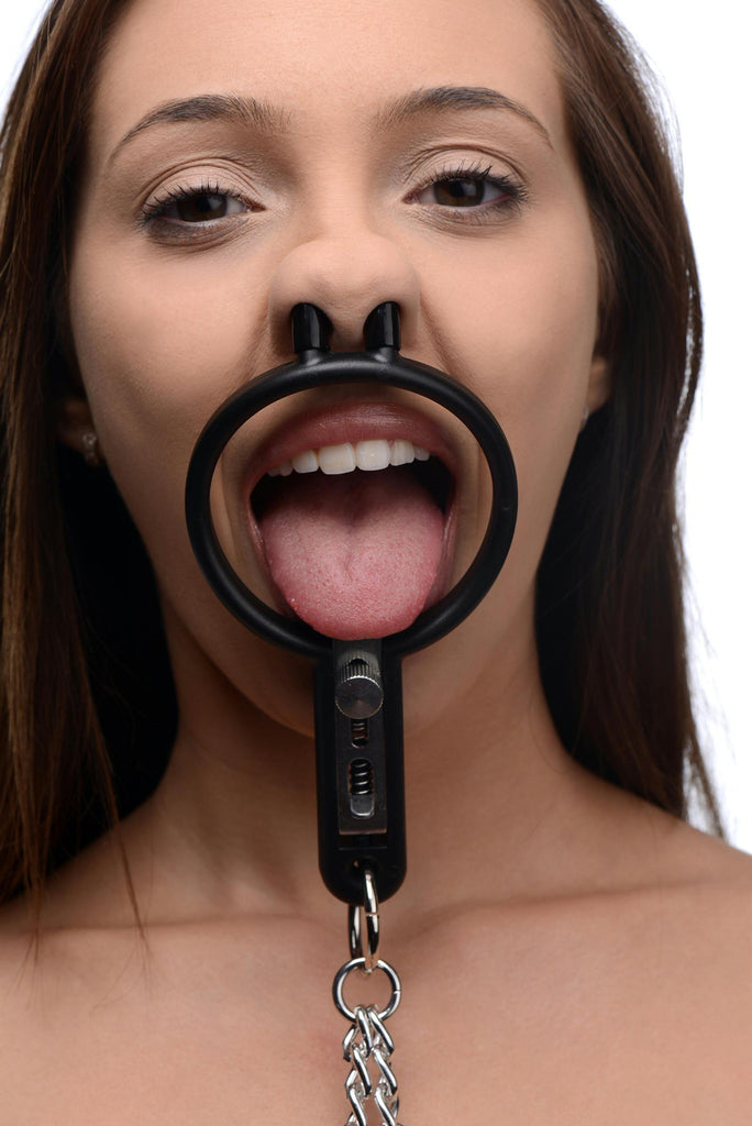 Degraded Mouth Spreader with Nipple Clamps