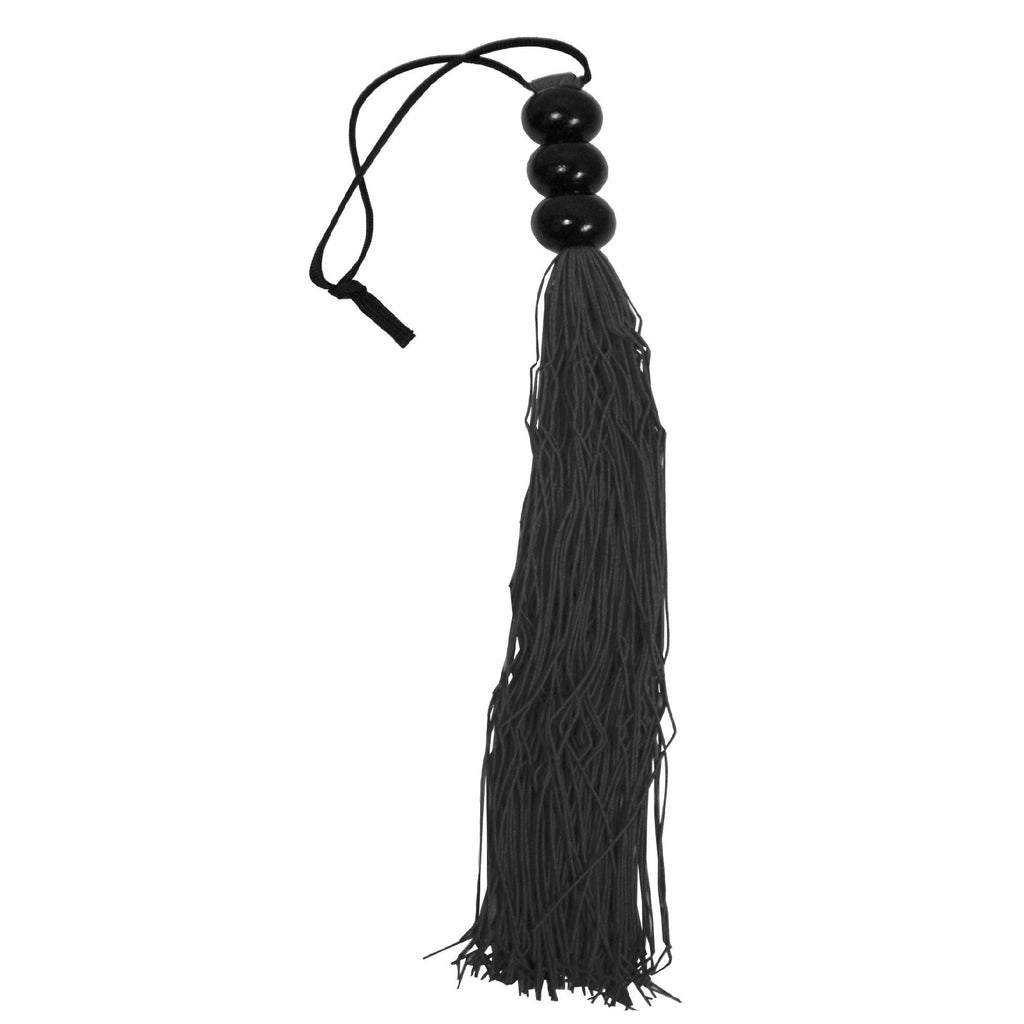 Medium Black Rubber Flogger