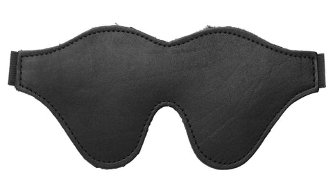 Strict Leather Black Fleece Lined Blindfold