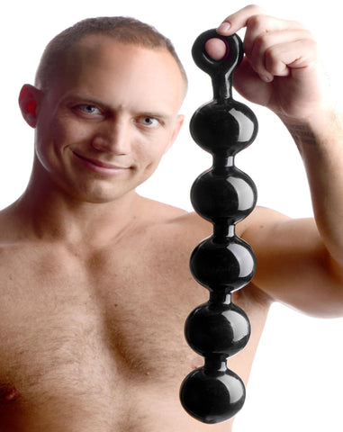 Black Baller Anal Beads